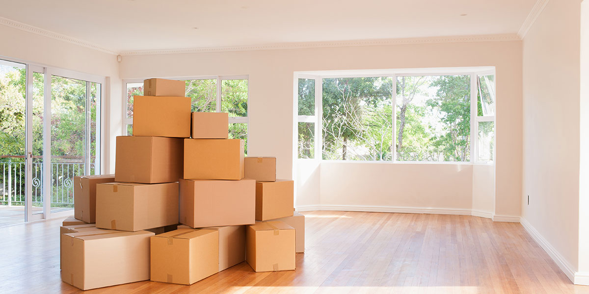 Ein professionelles Umzugsunternehmen in Bern, das beim Verpacken von Umzugskartons hilft.